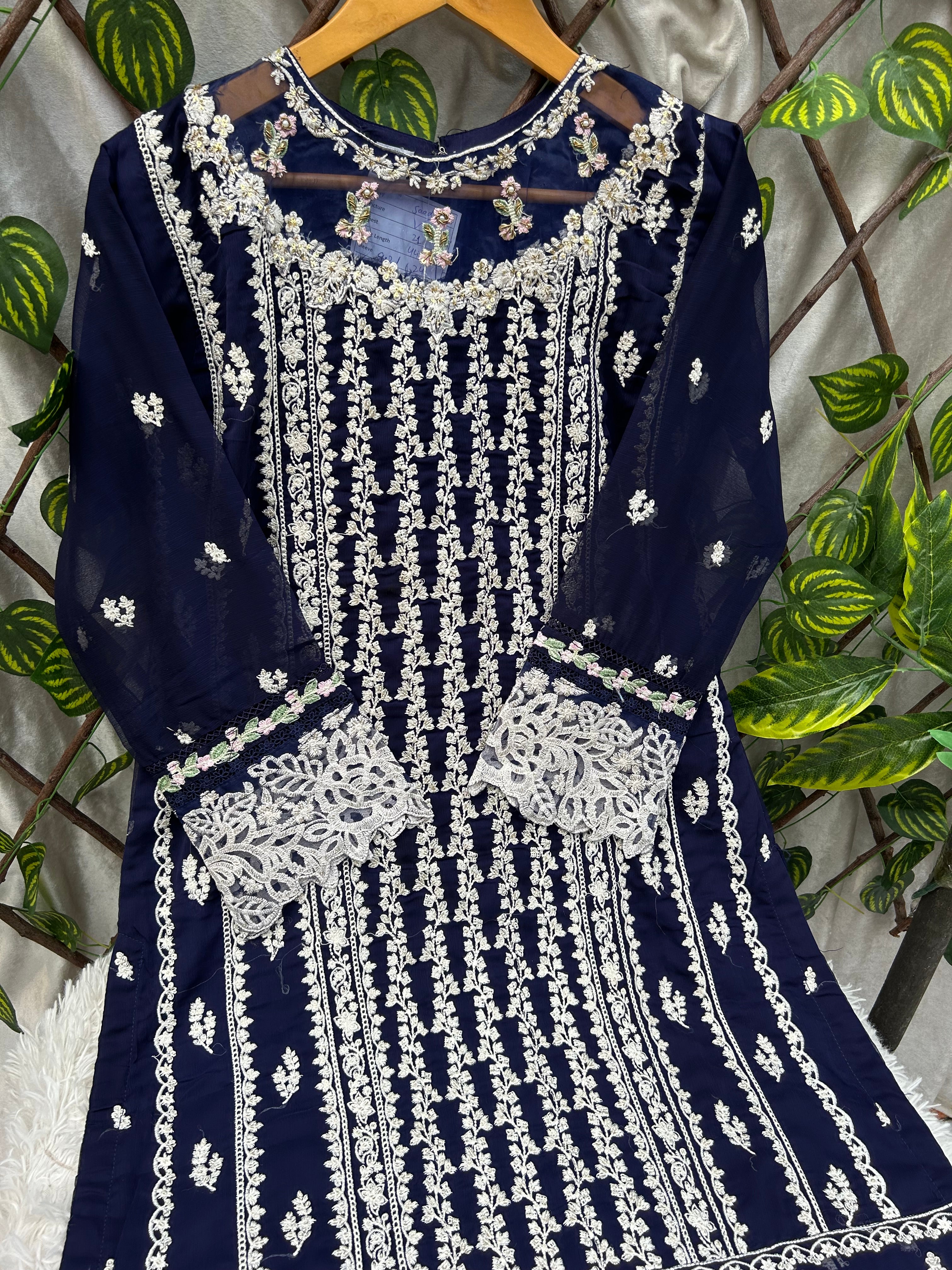 MZ 01 (Party & Wedding Wear) Chiffon