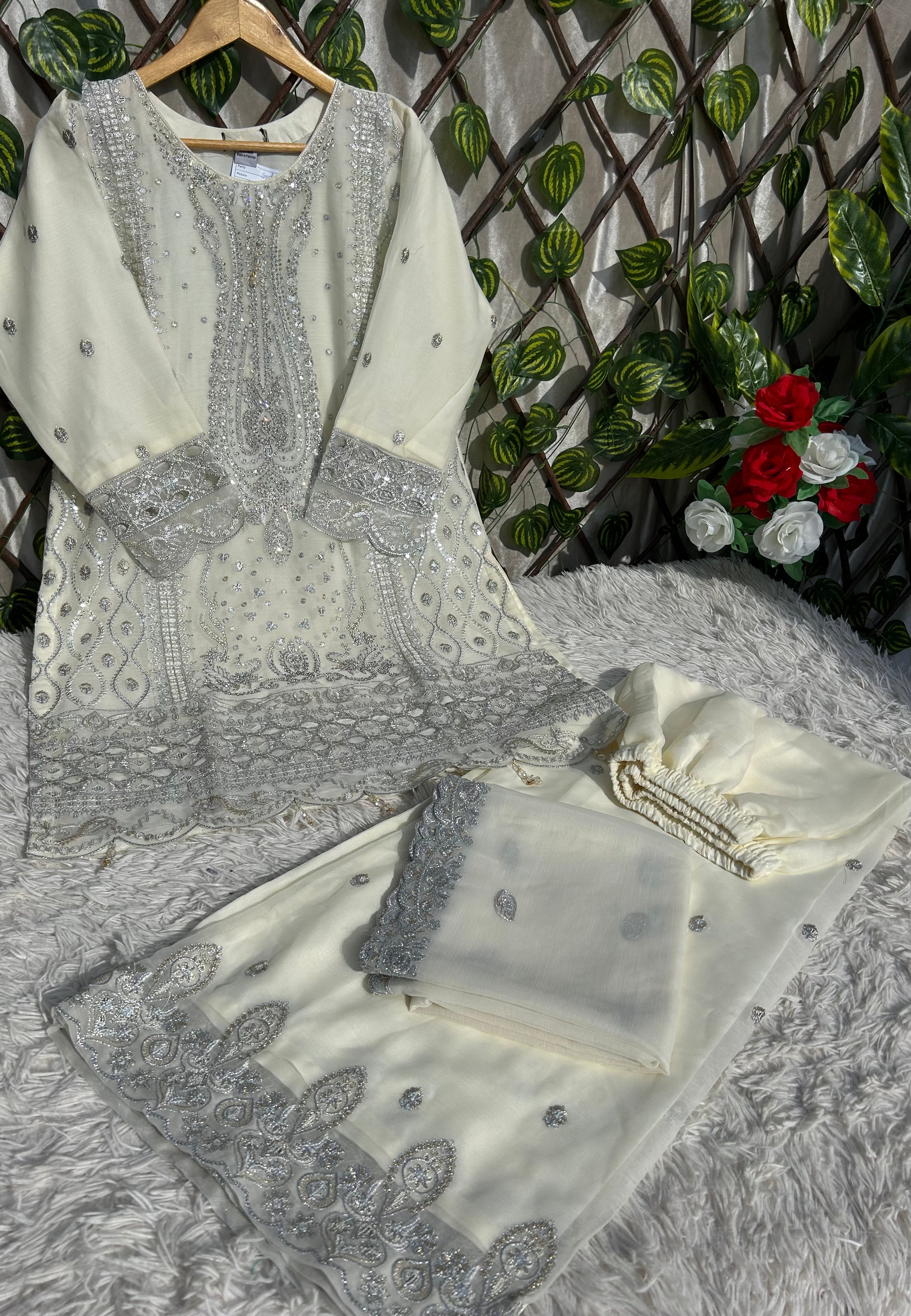 MZ 17 (Party & Wedding Wear) Chiffon