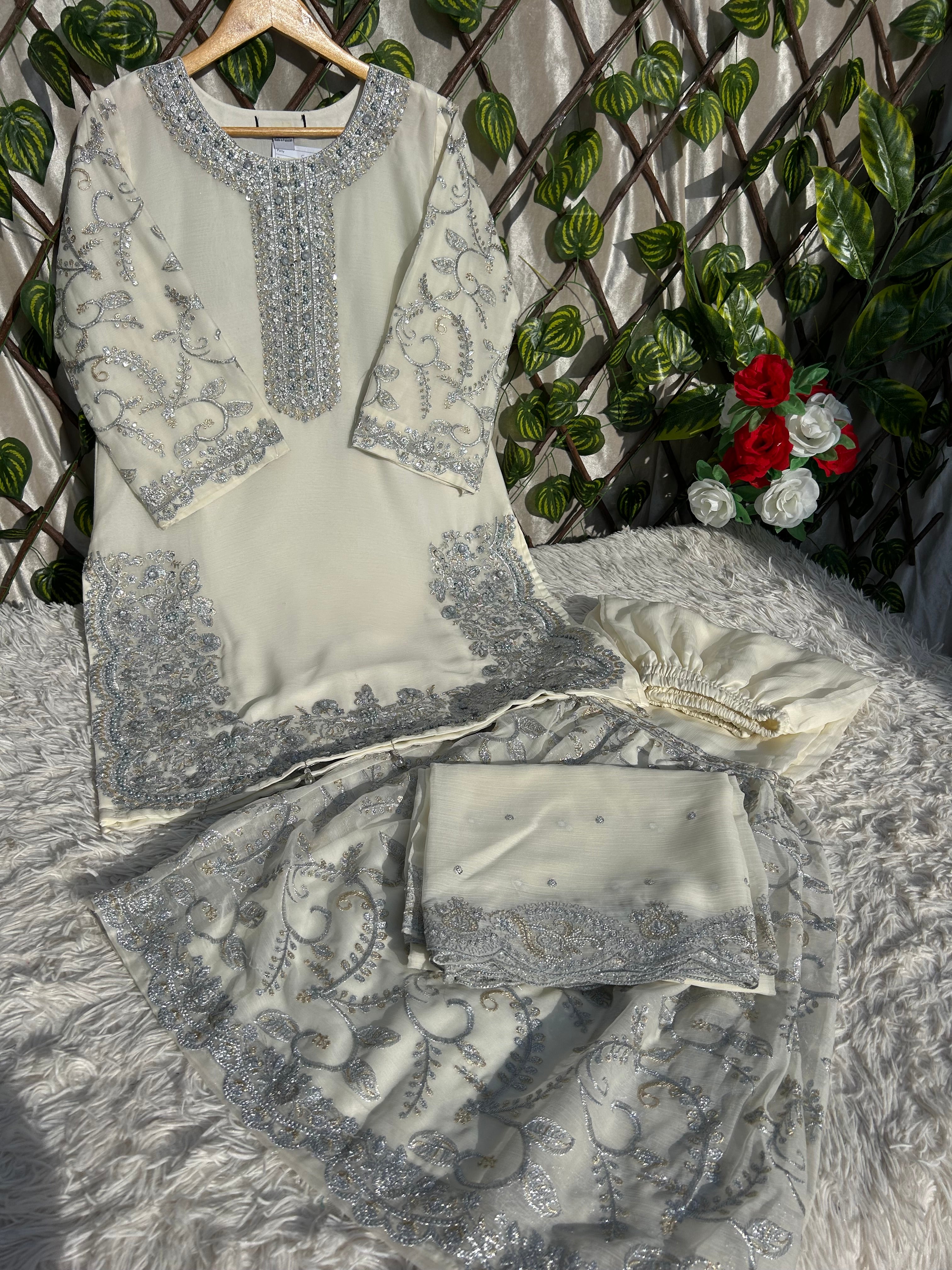 MZ 07 (Party & Wedding Wear) Chiffon