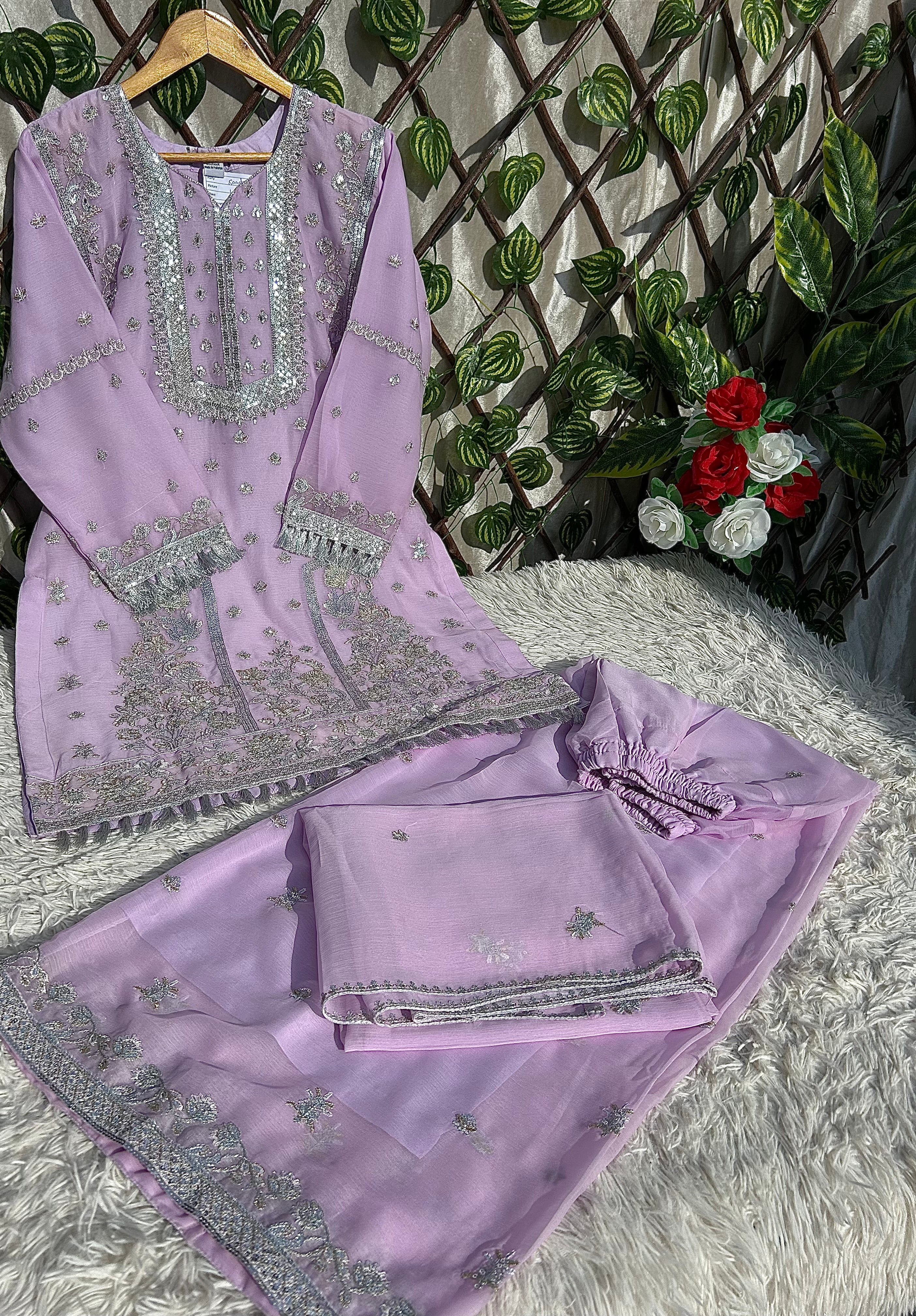 MZ 04 (Party & Wedding Wear) Chiffon