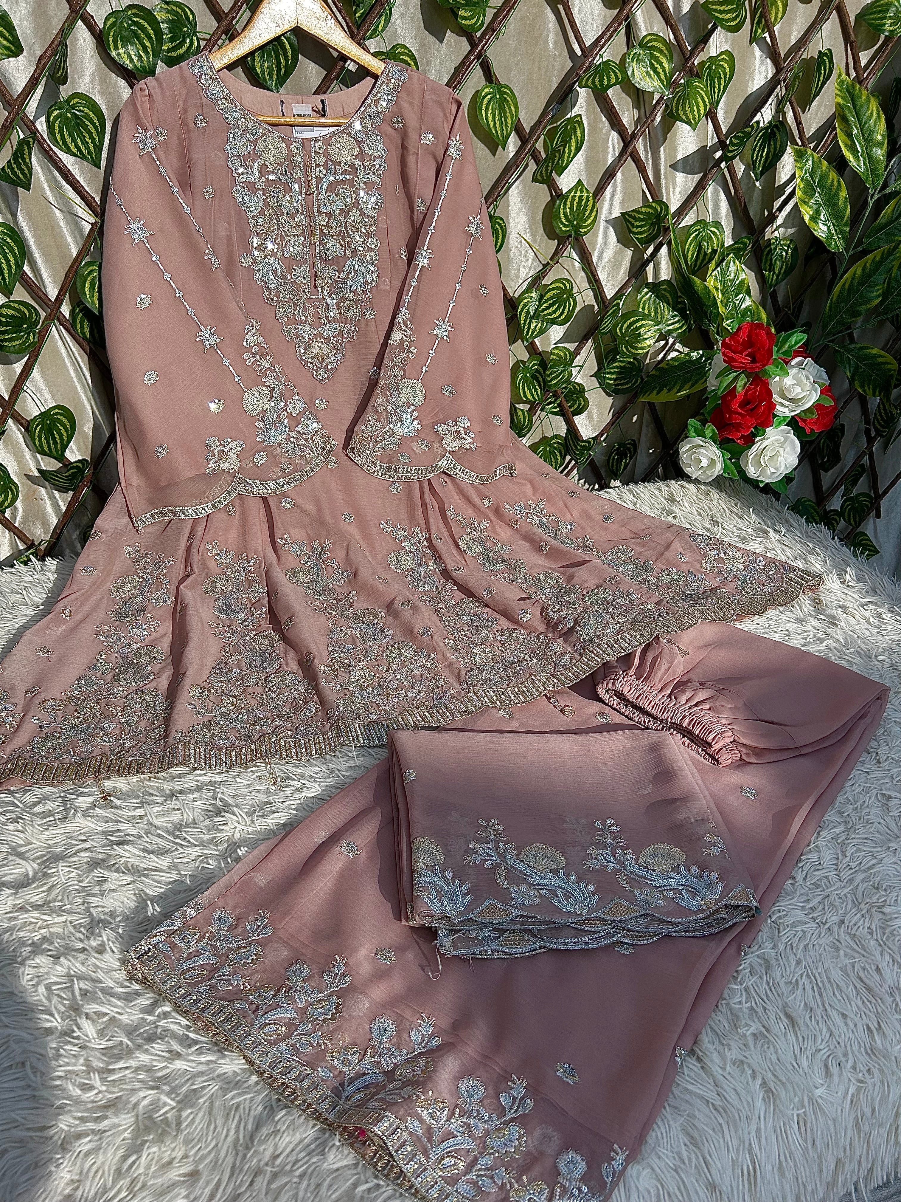 MZ 03 (Party & Wedding Wear) Chiffon