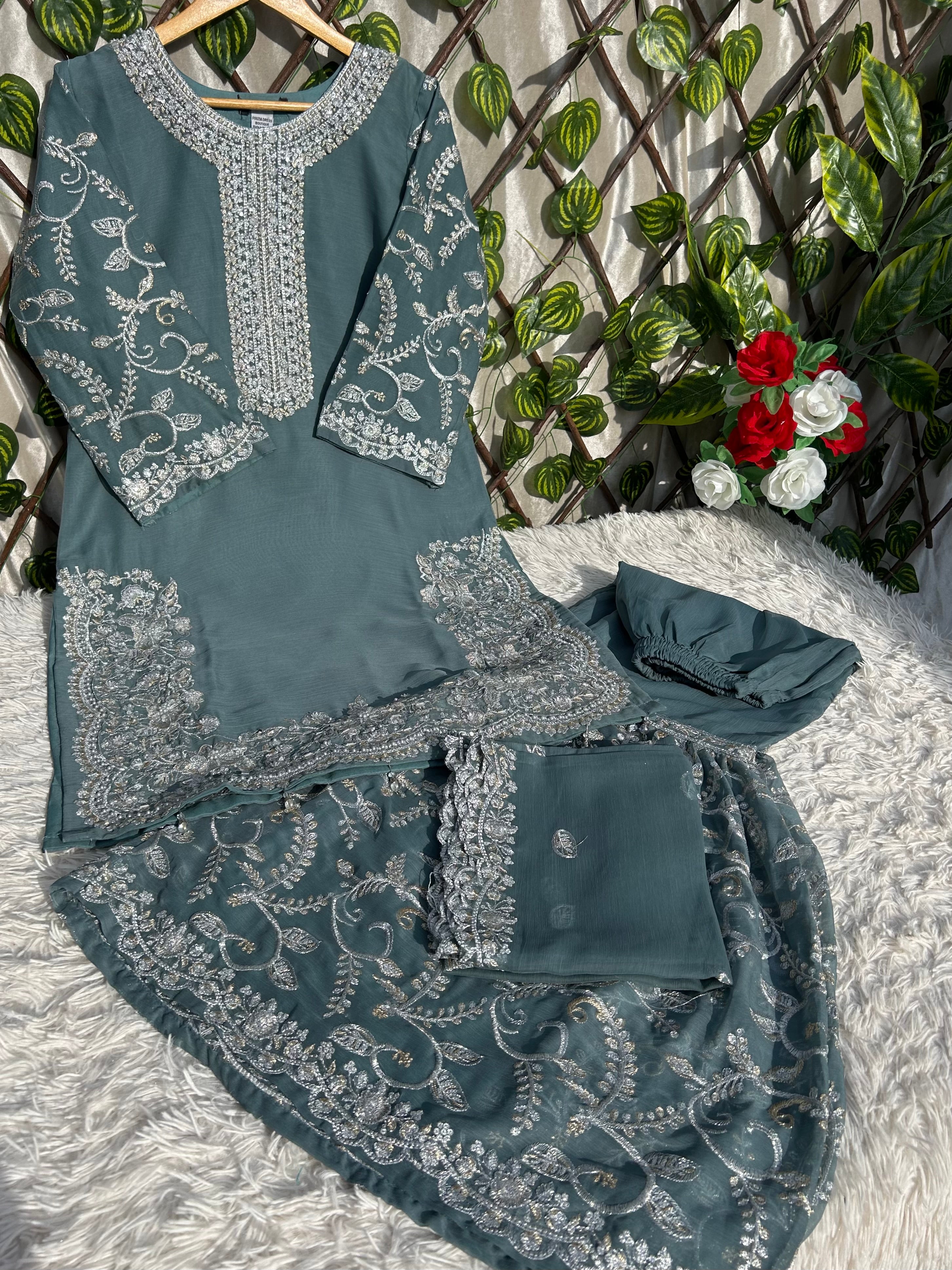 MZ 13 (Party & Wedding Wear) Chiffon