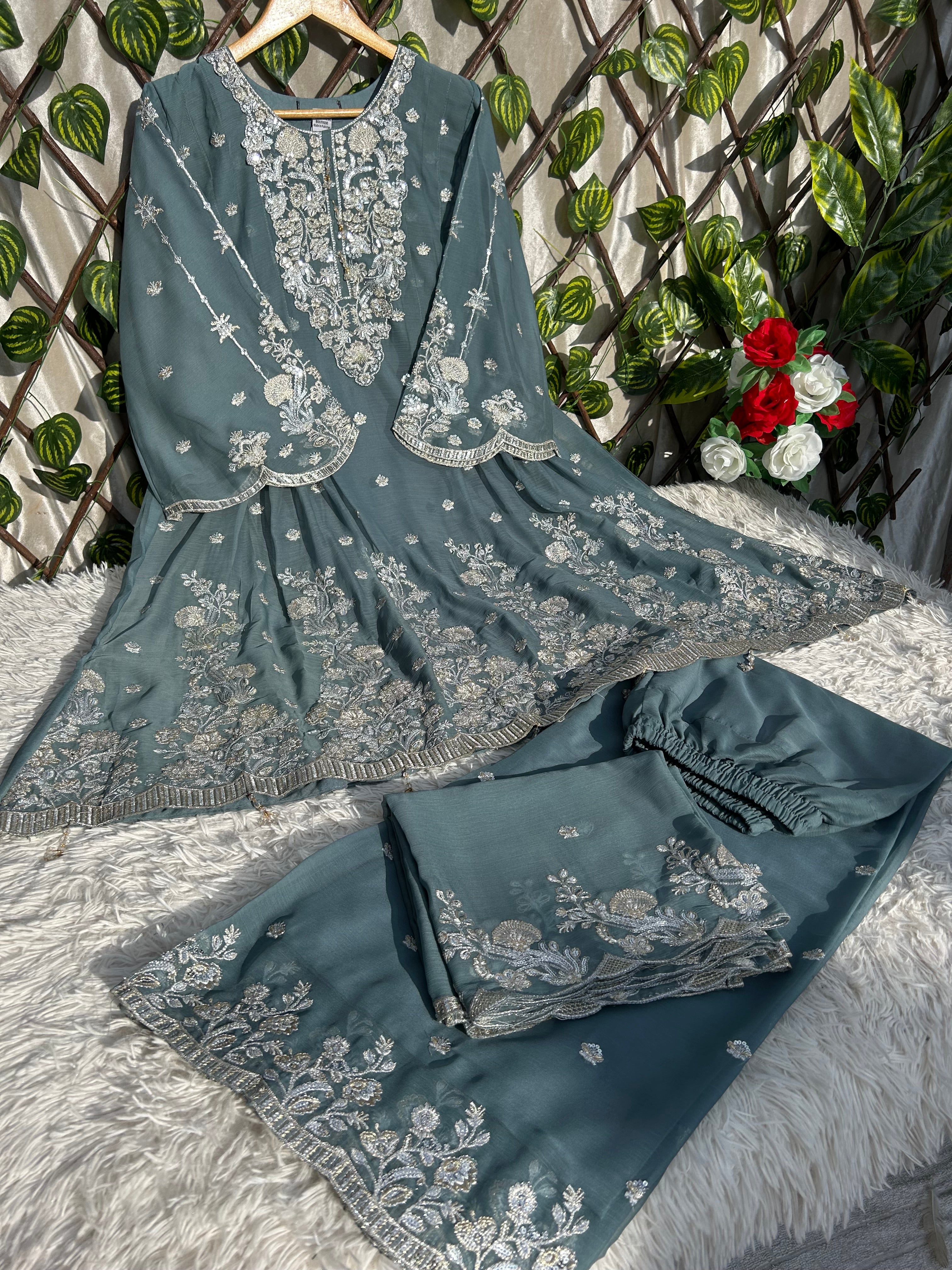 MZ 12 (Party & Wedding Wear) Chiffon