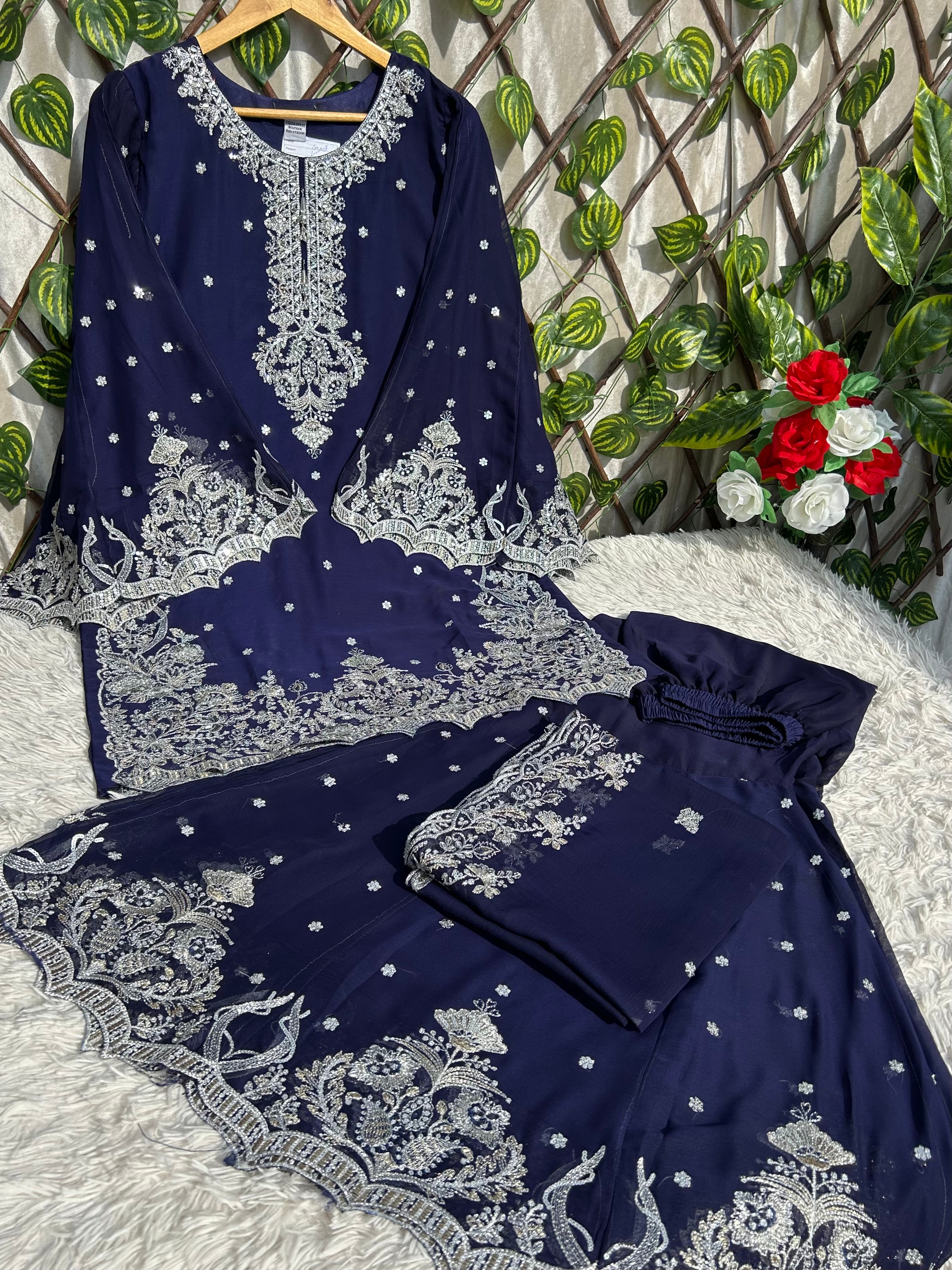 MZ 14 (Party & Wedding Wear) Chiffon